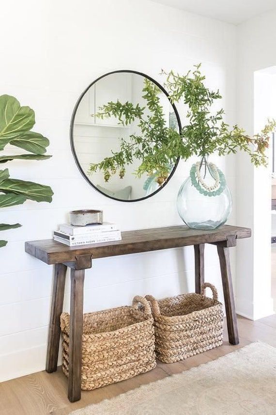 Rustic feel rattan objects and glass vase