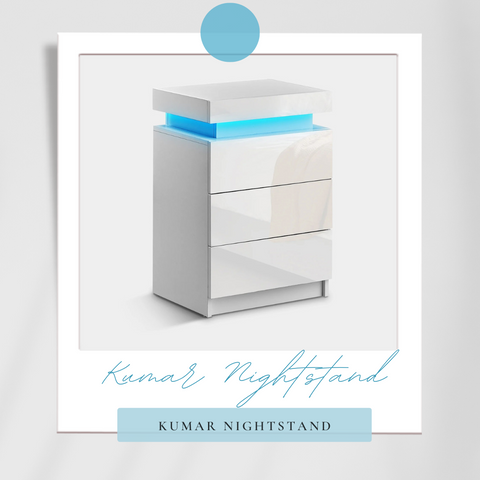 kumar nightstand 3 drawers