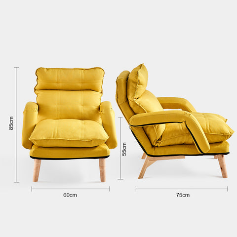Hina Accent Chair Lounge Sessel Polyester für Wohnzimmer | CLIPOP
