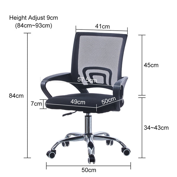 Verstellbarer, drehbarer, ergonomischer Computer-Schreibtischstuhl aus Mesh für das Home Office | CLIPOP