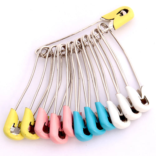 600 Pcs Safety Pins, Safety Pins for Clothes 4 Sizes Safety Pins