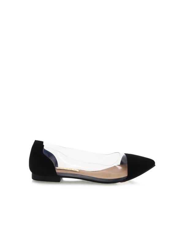 VICENZA - BLACK SUEDE |Flats - BILLINI