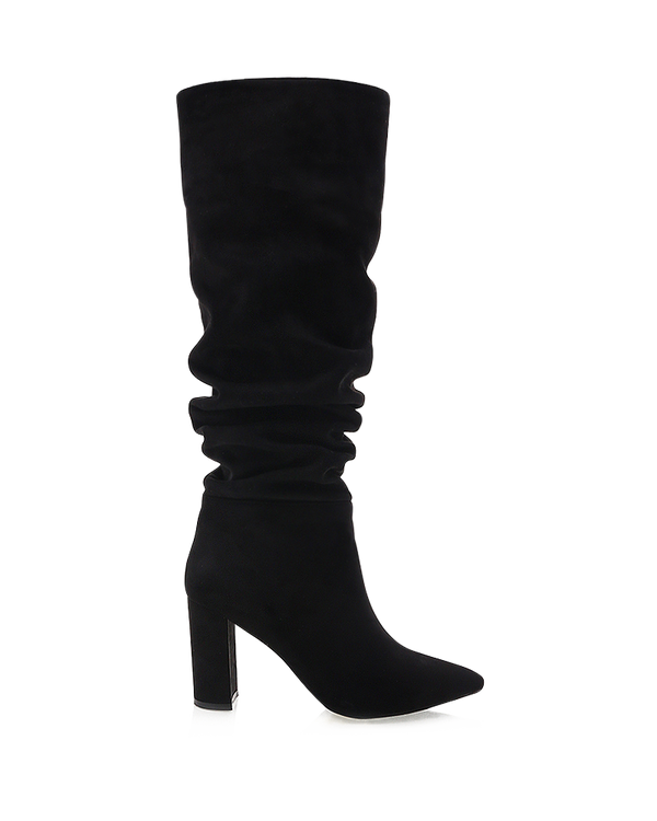 black suede boots long
