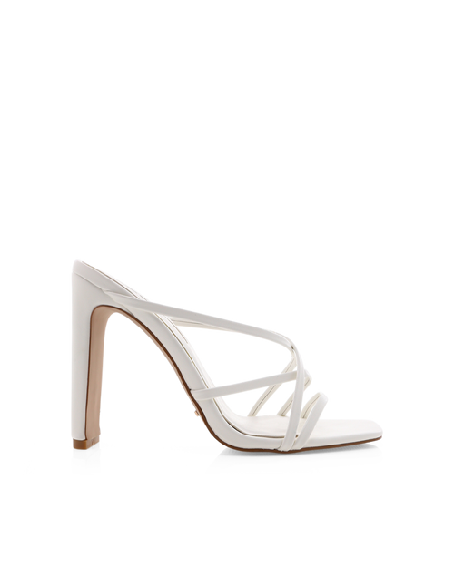 billini white heels