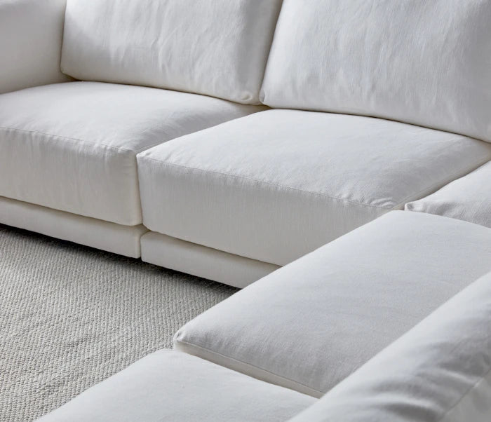 Classic Cosy Ottoman | Feather Down Zoomed in Image