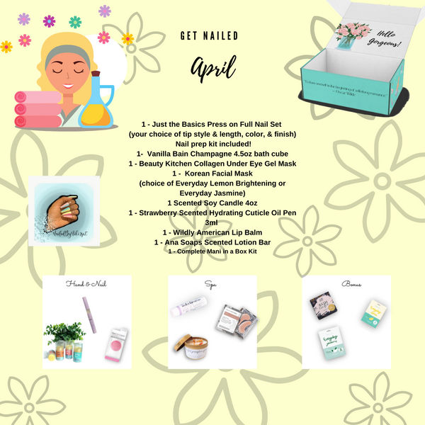 April 2022 Get Nailed Monthly Box