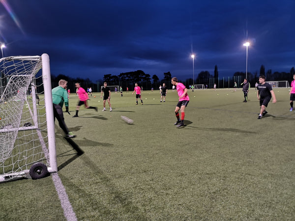The Tewkesbury Prawns Playing Football