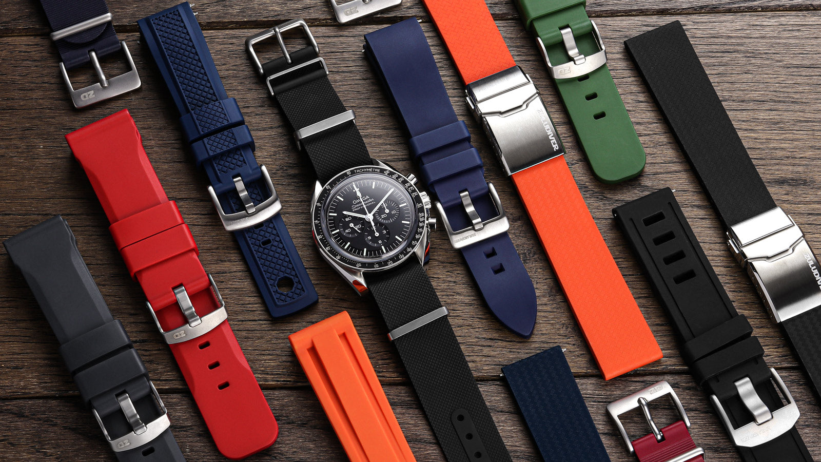 ZULUDiver rubber watch strap collections