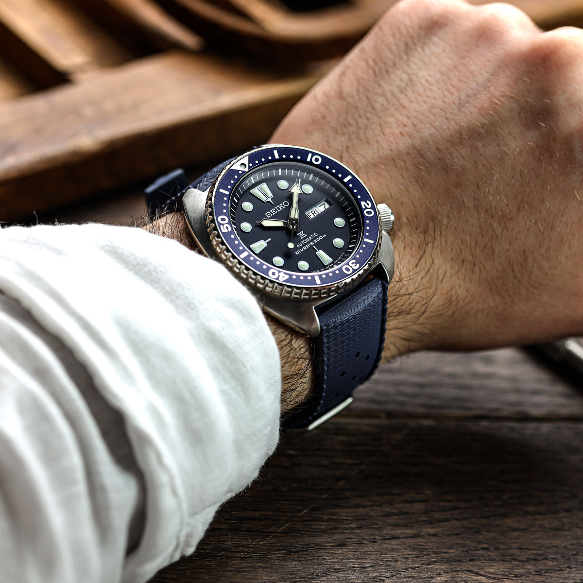 Original TROPIC® Dive Watch Strap - Navy Blue - ZULUDIVER