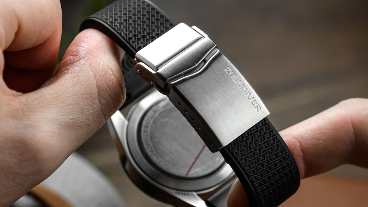 TSUNAMI Rubber Deployant Watch Strap