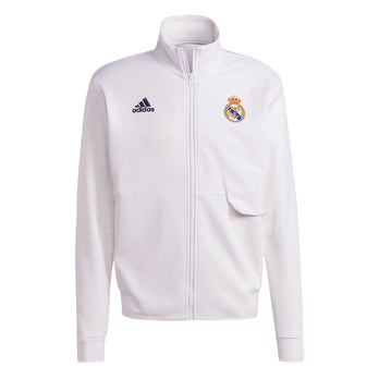 adidas Men's 2021-22 Real Madrid 3 Stripes Track Top (Victory Blue