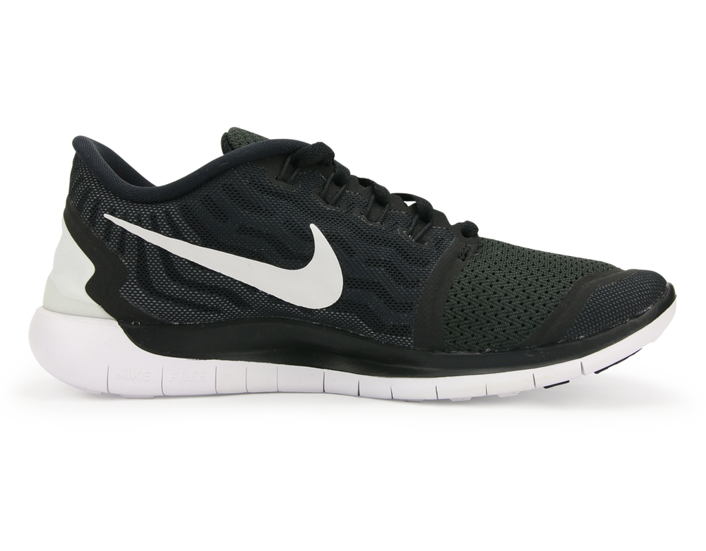 Nike Free Running Shoes Black/White/Dark Grey