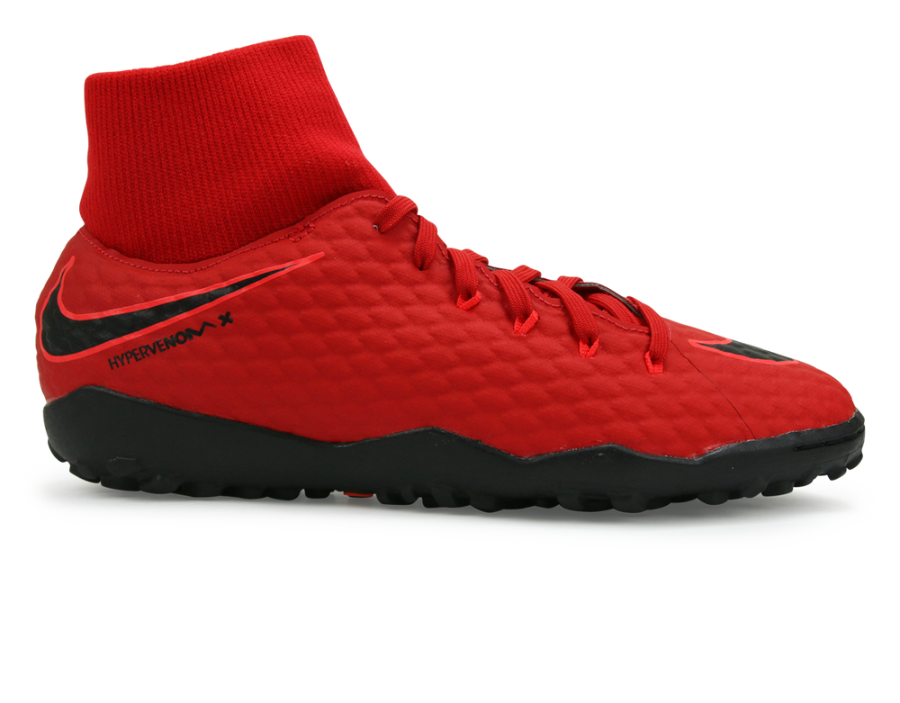 Nike Men's Hypervenom X Phelon DF Turf Shoes University Red/Black
