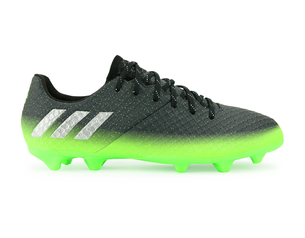 Adidas Kids Messi 16 1 Fg Ag Dark Grey Silver Metalic Solar Green