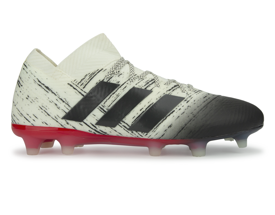 Adidas Men S Nemeziz 18 1 Fg Off White Core Black Azteca Soccer