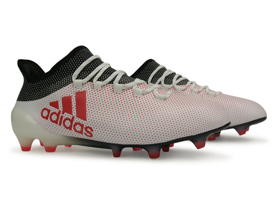 Adidas Men S X 17 1 Fg White Real Coral Core Black Azteca Soccer