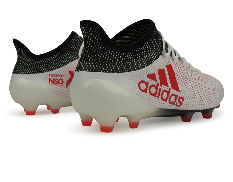 Adidas Men S X 17 1 Fg White Real Coral Core Black Azteca Soccer