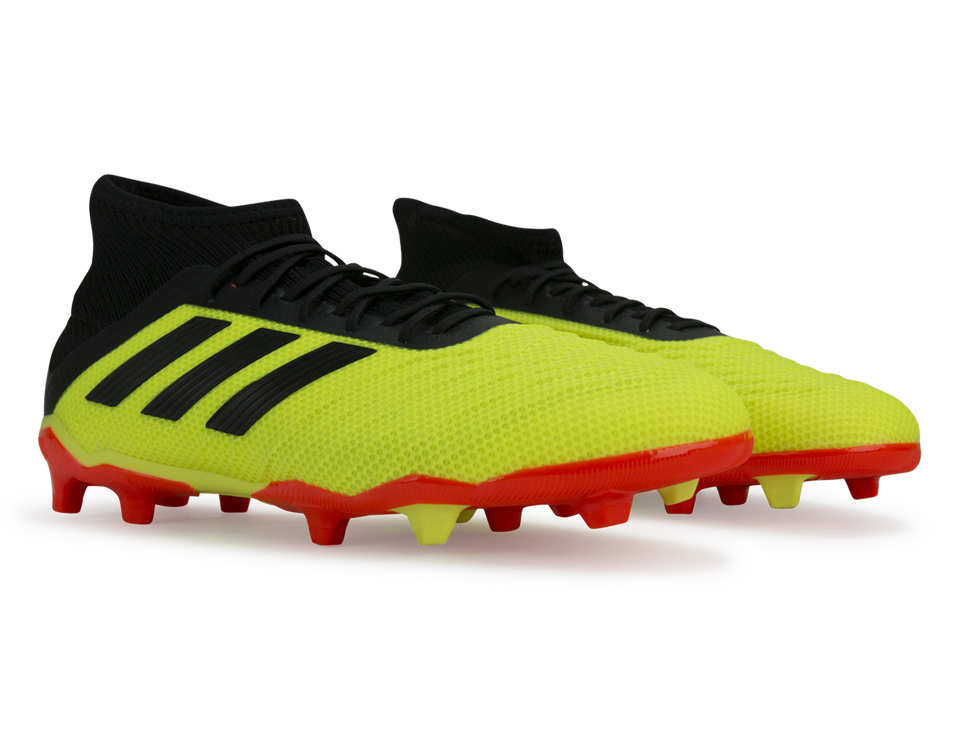 Adidas Kids Predator 18 1 Fg Solar Yellow Core Black Azteca Soccer
