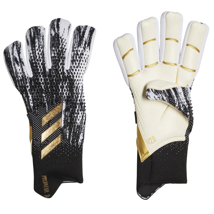 adidas Men's Predator 20 Pro Fingersave Gloves White/Black/ – Azteca