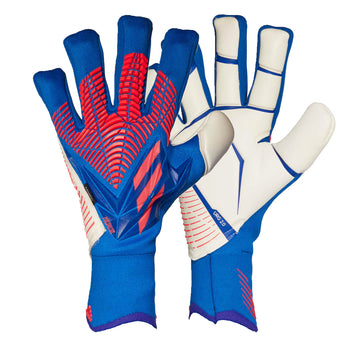 adidas Predator Edge Match Finger Save Glove (White/Solar Red