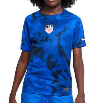 Nike Men's USA 2022/23 Away Long Sleeve Jersey Bright Blue/White, L