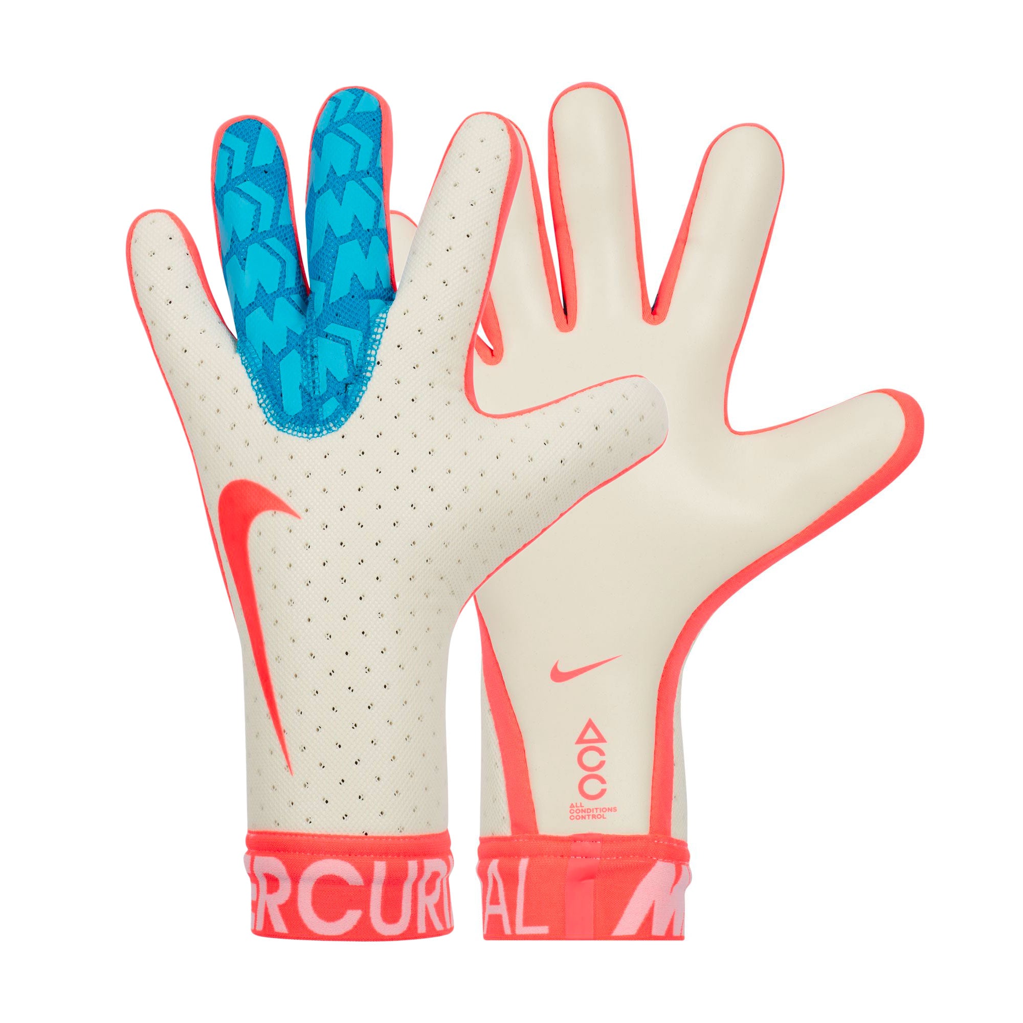 sitio dictador caldera Nike Men's Mercurial Touch Elite Goalkeeper Gloves White/Aqua Blue – Azteca  Soccer