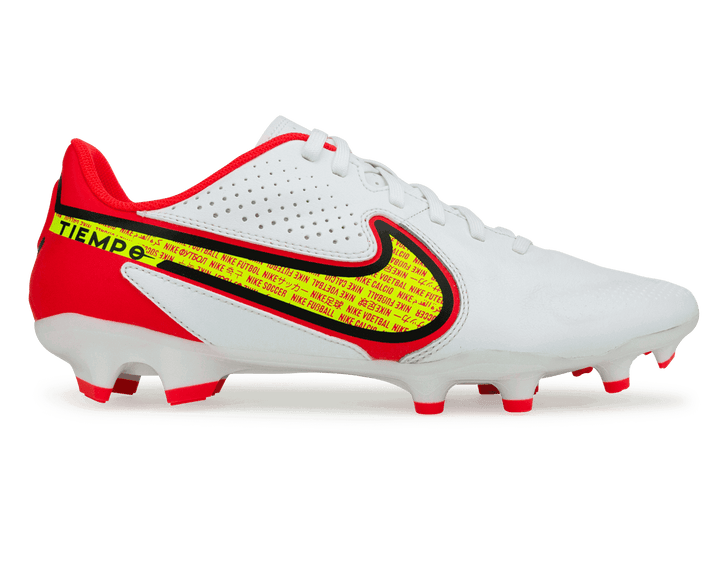 Nike Men's Tiempo 9 Academy FG/MG - White/Crimson – Azteca