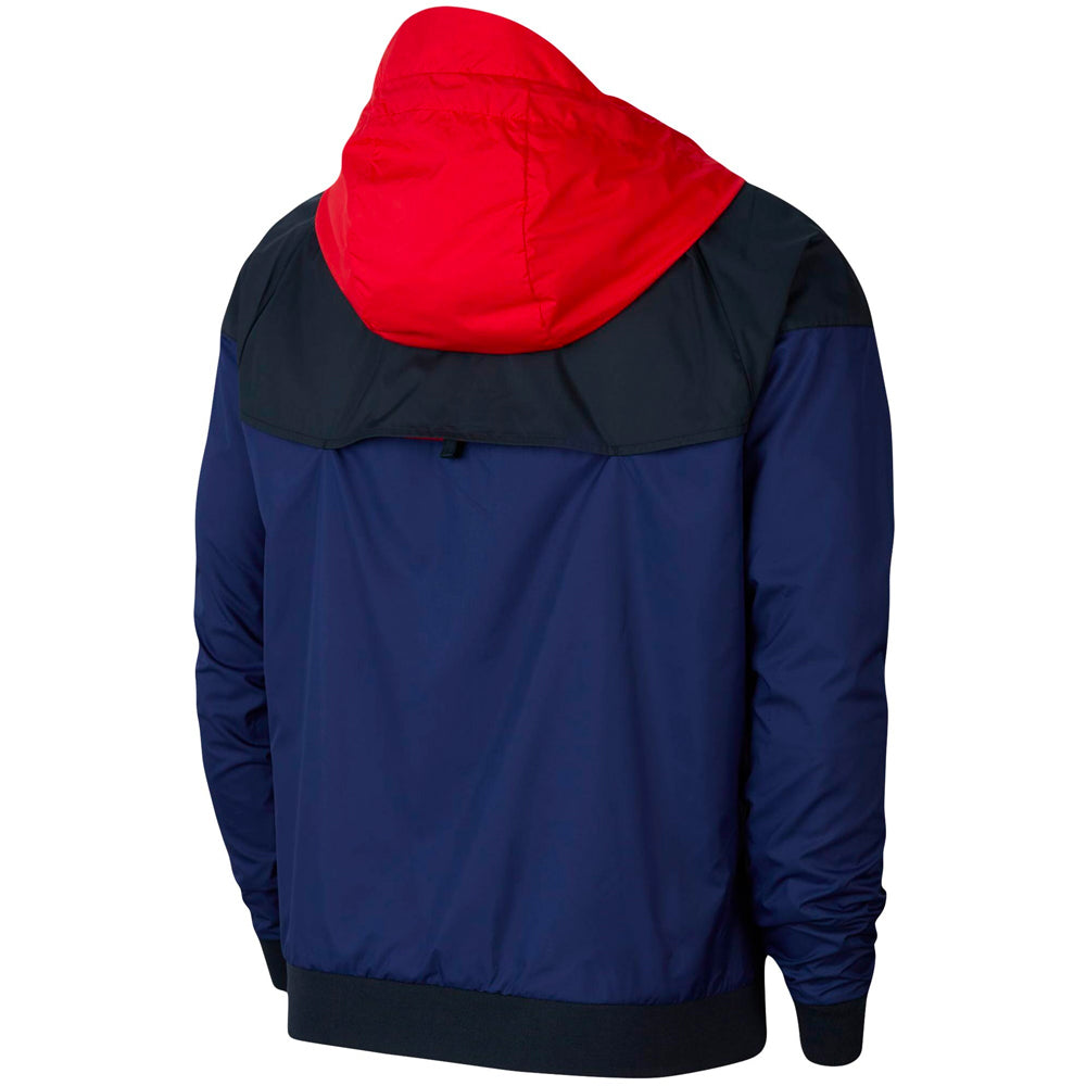 Nike Men's USA Windrunner Woven Jacket Loyal Blue/Dark Obsidan/White