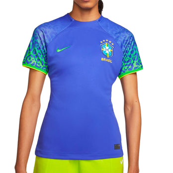 Nike Brazil Neymar Jr. Home Jersey 22/23 w/ World Cup 2022 Patches (Dynamic Yellow/Paramount Blue) Size XXL