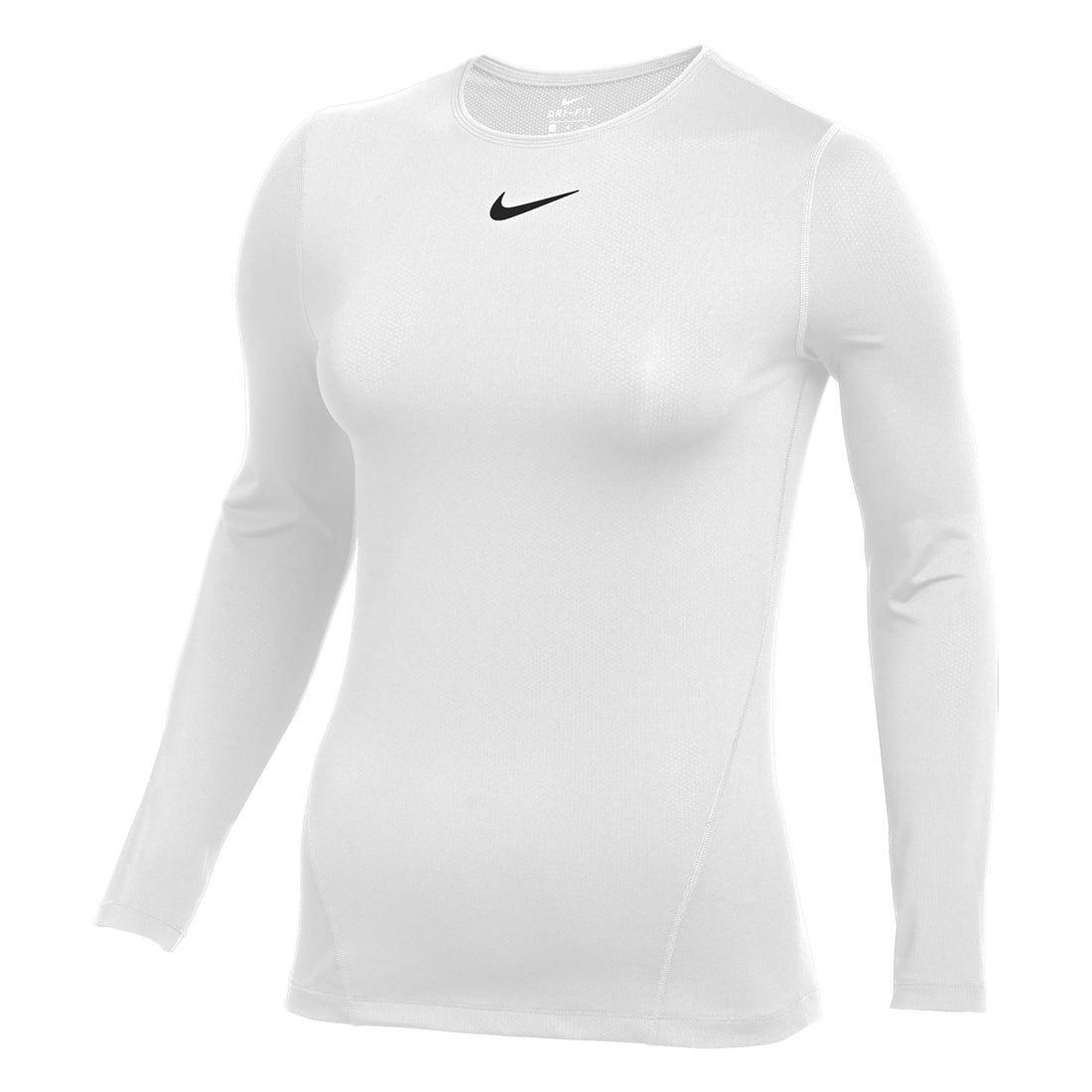 Nike Women's Pro All Over Mesh Training Long Sleeve Top White
