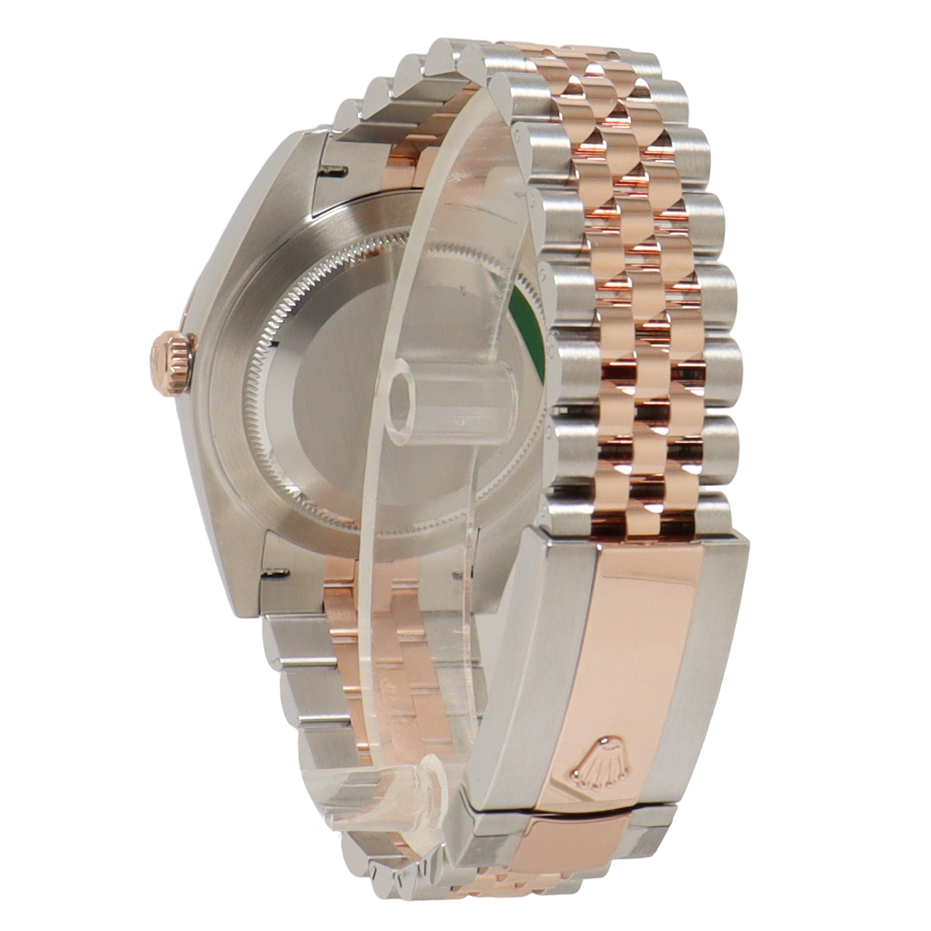 Load image into Gallery viewer, Rolex Datejust Two Tone Everose Gold &amp;amp; Steel 41mm Rhodium Fluted Motif Dial Watch Reference#: 126331 - Happy Jewelers Fine Jewelry Lifetime Warranty
