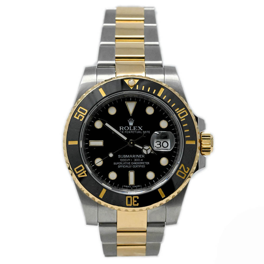 Rolex Datejust 26MM Black Dial Yellow Gold - 24 Months Warranty 6900 1974 »  Watches catalog
