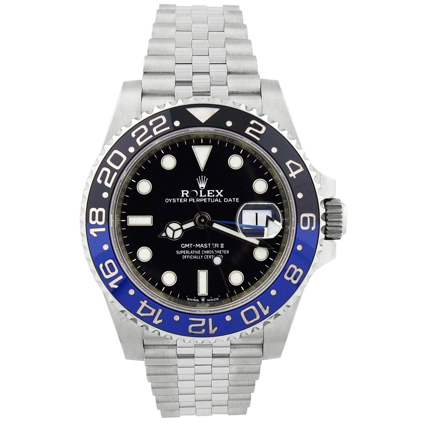 Rolex Men's II BATGIRL Stainless steel 40mm Black Dot Dial Watch #: | Happy Jewelers