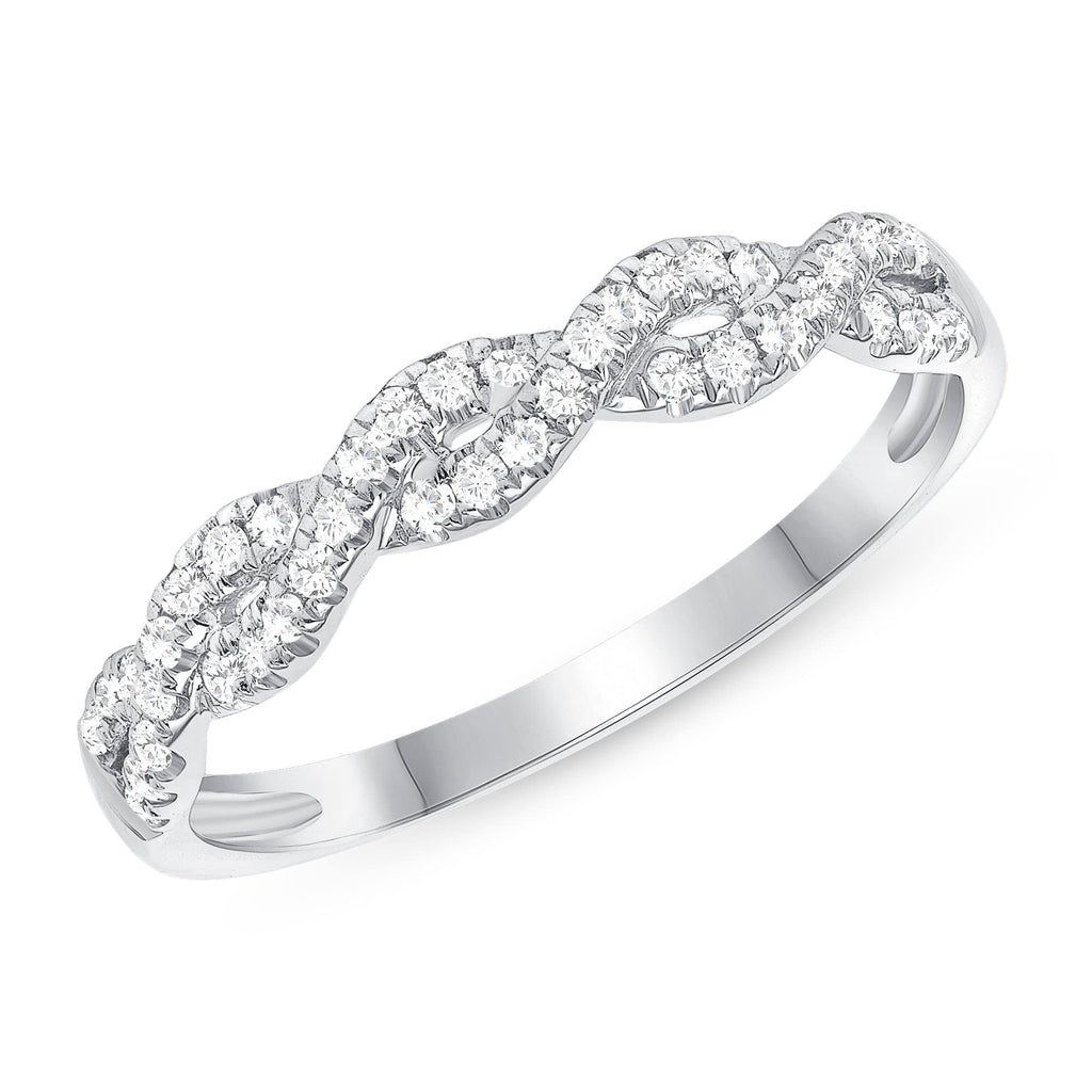 Infinity Diamond 1/2 Way Band | Happy Jewelers