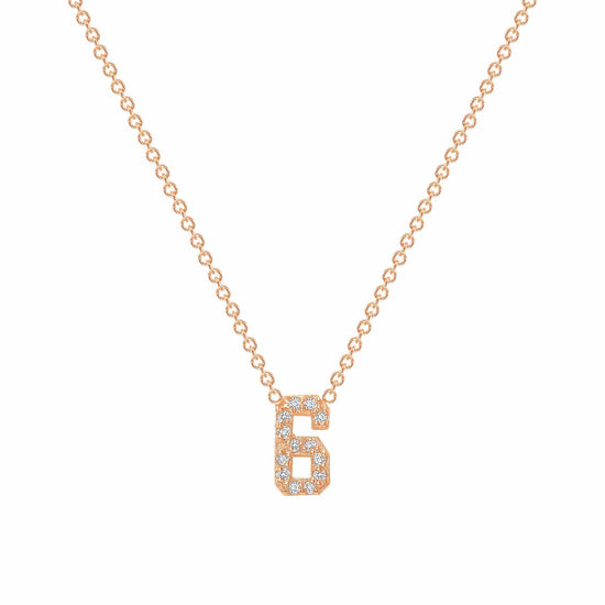 Load image into Gallery viewer, Diamond Number Necklace - Happy Jewelers Fine Jewelry Lifetime Warranty
