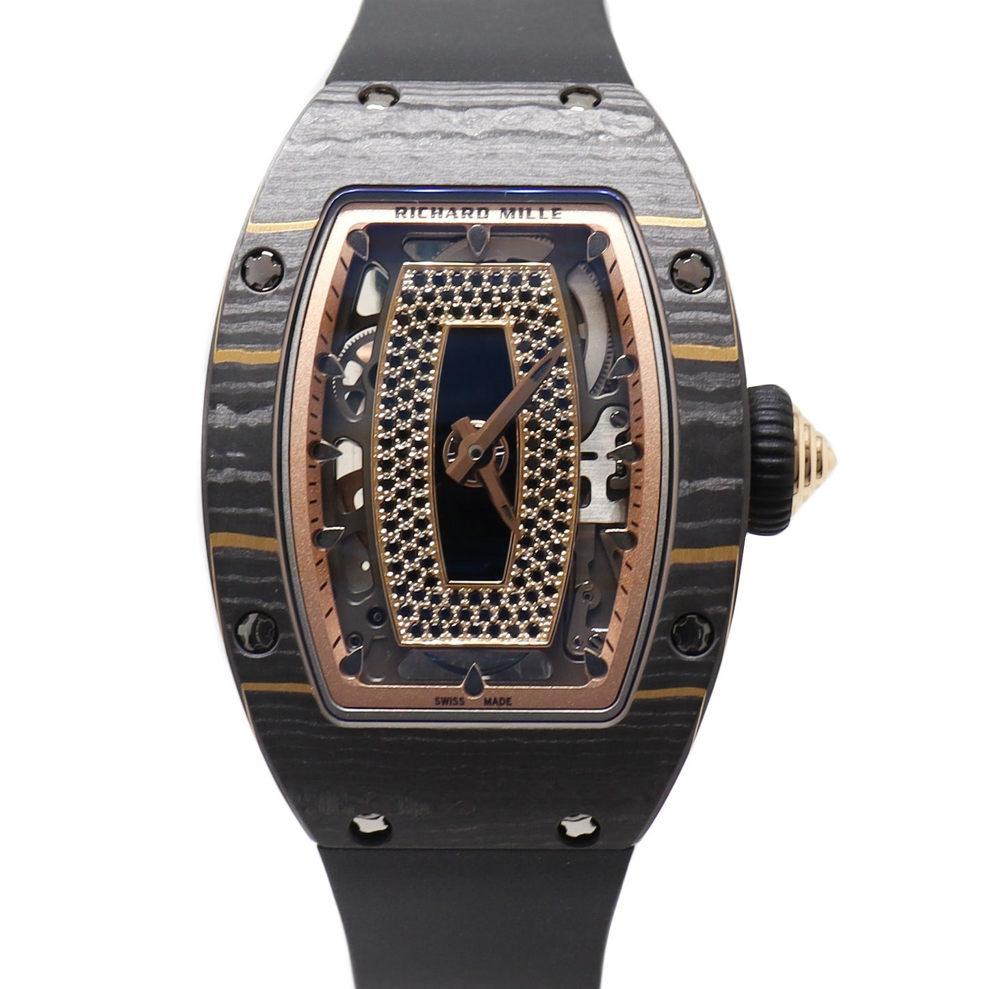 Ladies Richard Mille RM 07-01 Carbon TPT 45.66 x 31.40mm Skeleton