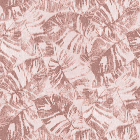 Organic palm fabric salmon pink