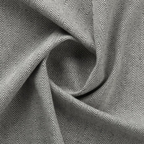 Herringbone decorative fabric anthracite