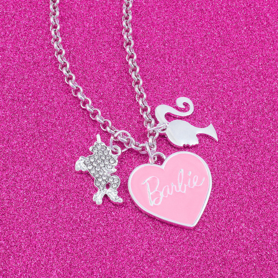 Barbie® Pink Heart & Unicorn Charm Bracelet – GIOIA JEWELLERY