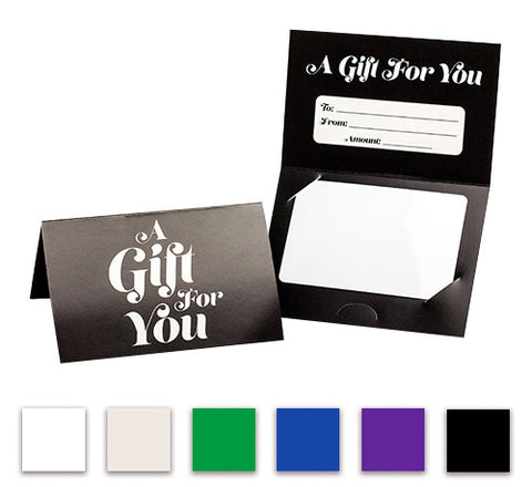 Pre-Printed Generic Folded Gift Card Holder