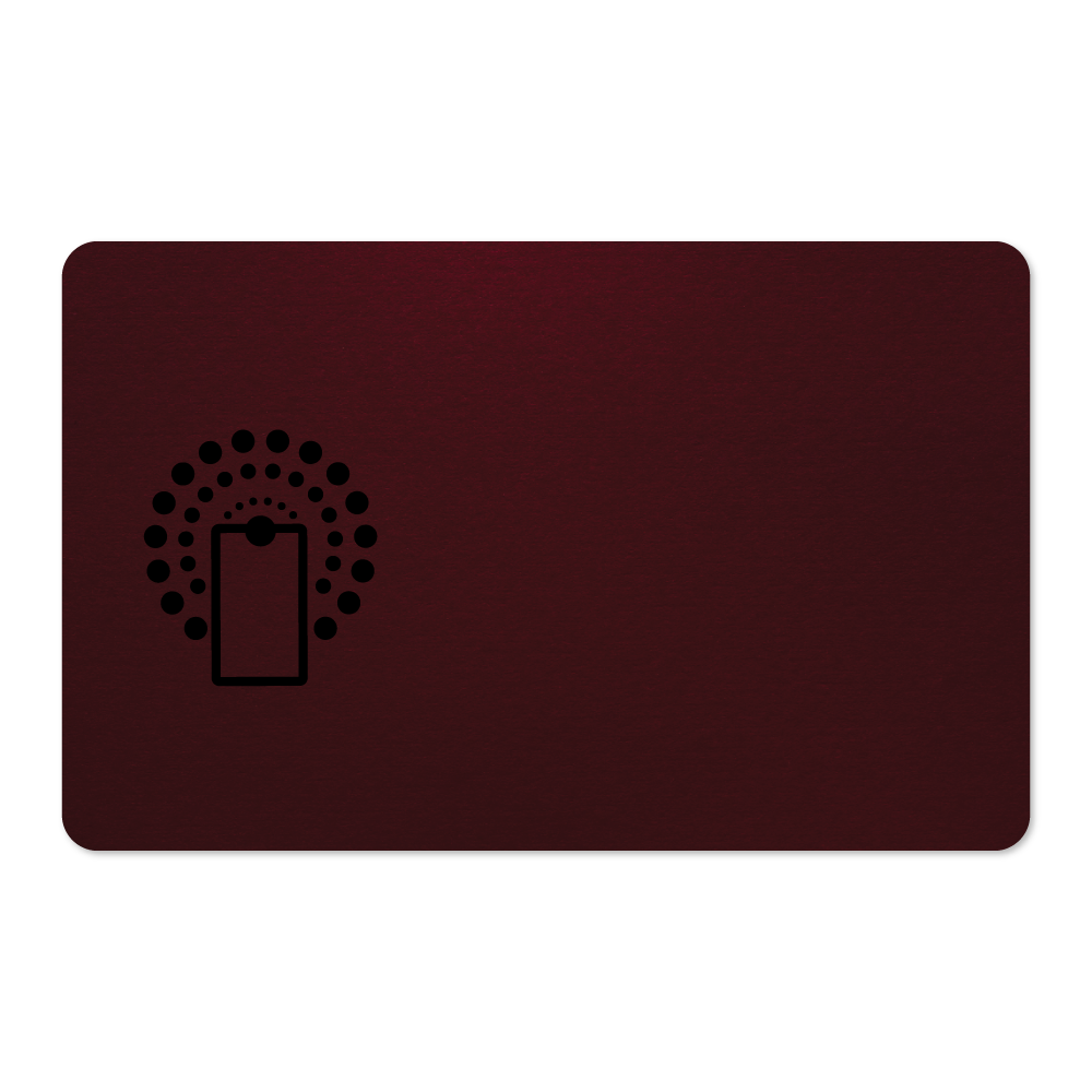 Wireless NFC Card (Burgundy) - Plastic Printers product image