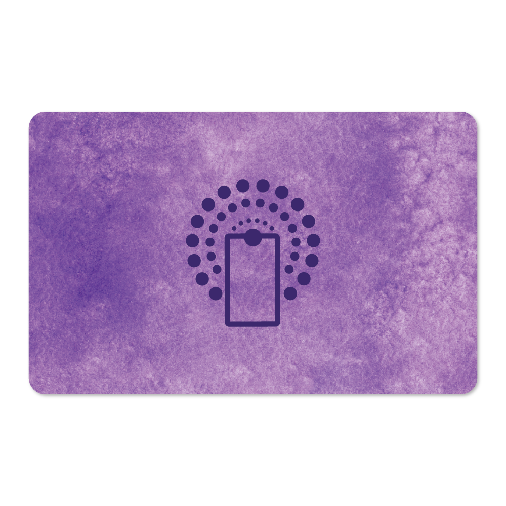 Wireless NFC Card (Hazy Purple) - Plastic Printers product image