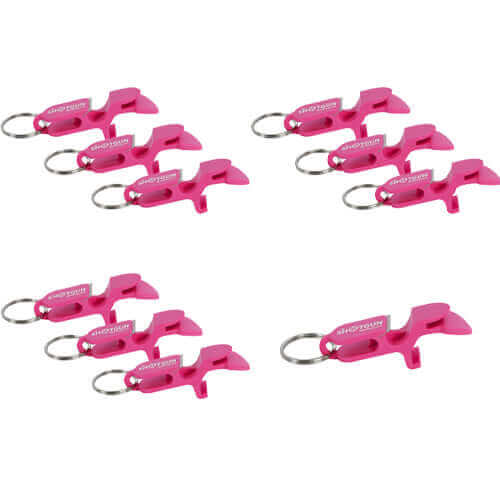Drinking 49814 Drinking Shotgun Bottle Opener Pink Keychain