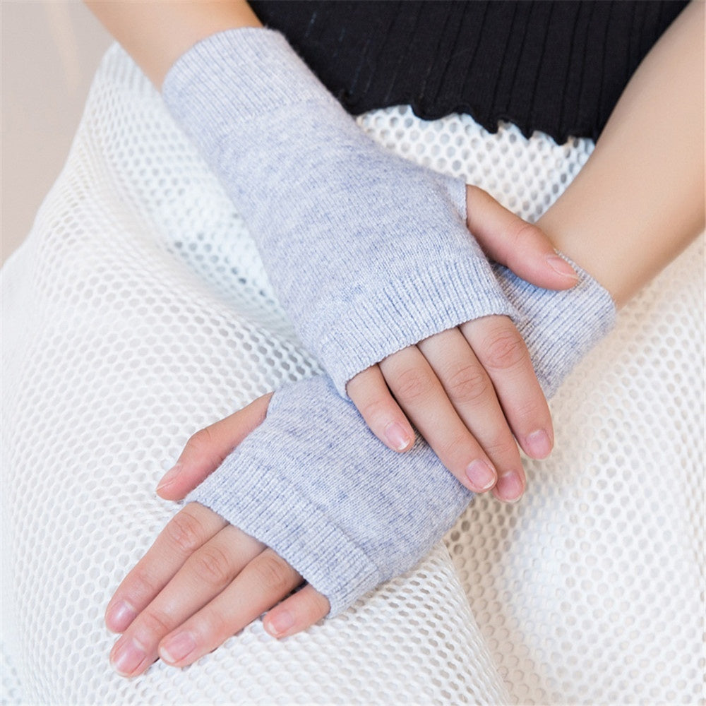 long knit gloves ladies