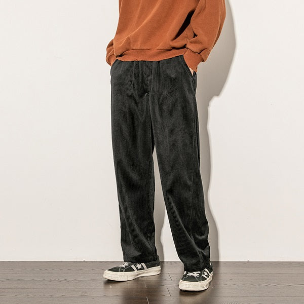 black corduroy mens pants