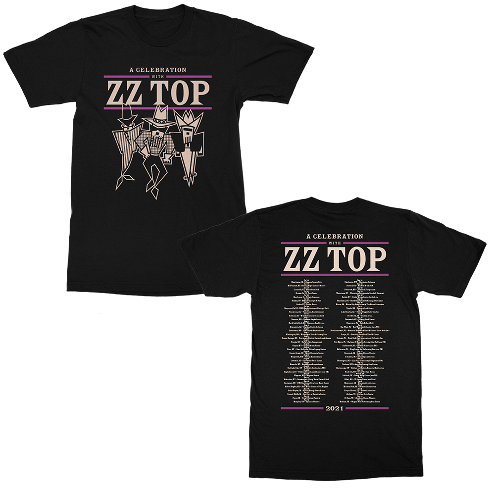 2021 A Celebration With ZZ Top TShirt ZZ Top Official Store