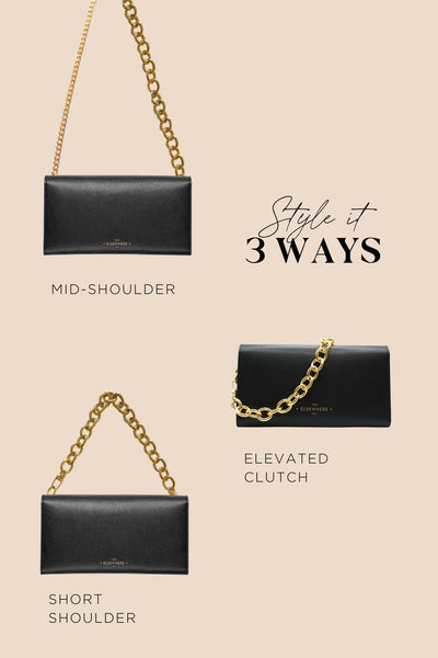 The Elsewhere Co  Gold Curb Chain Wallet and handbag Strap 80cm