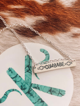 Cowbabe Bar Necklace