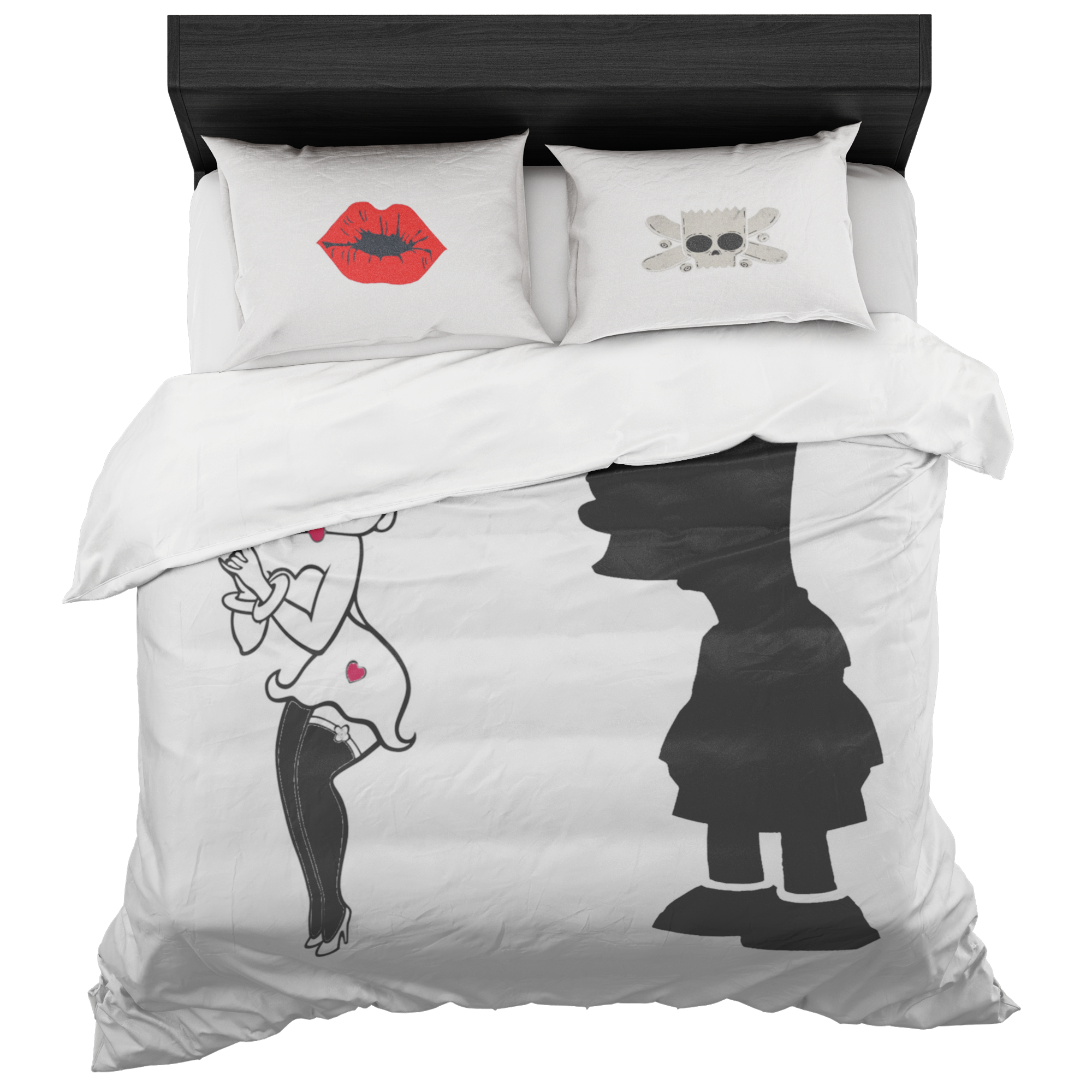 Betty Boop And Bart His Hers Duvet Blanket Covers