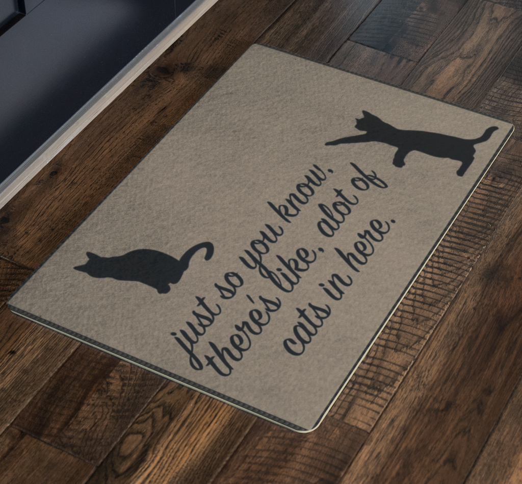 Cat Lover Doormat Funny Doormat Gift Personalized Rug Housewarming Gift Pet Lover Welcome Mat Bunch Of Cats In Here Cat Decor Cat Gifts